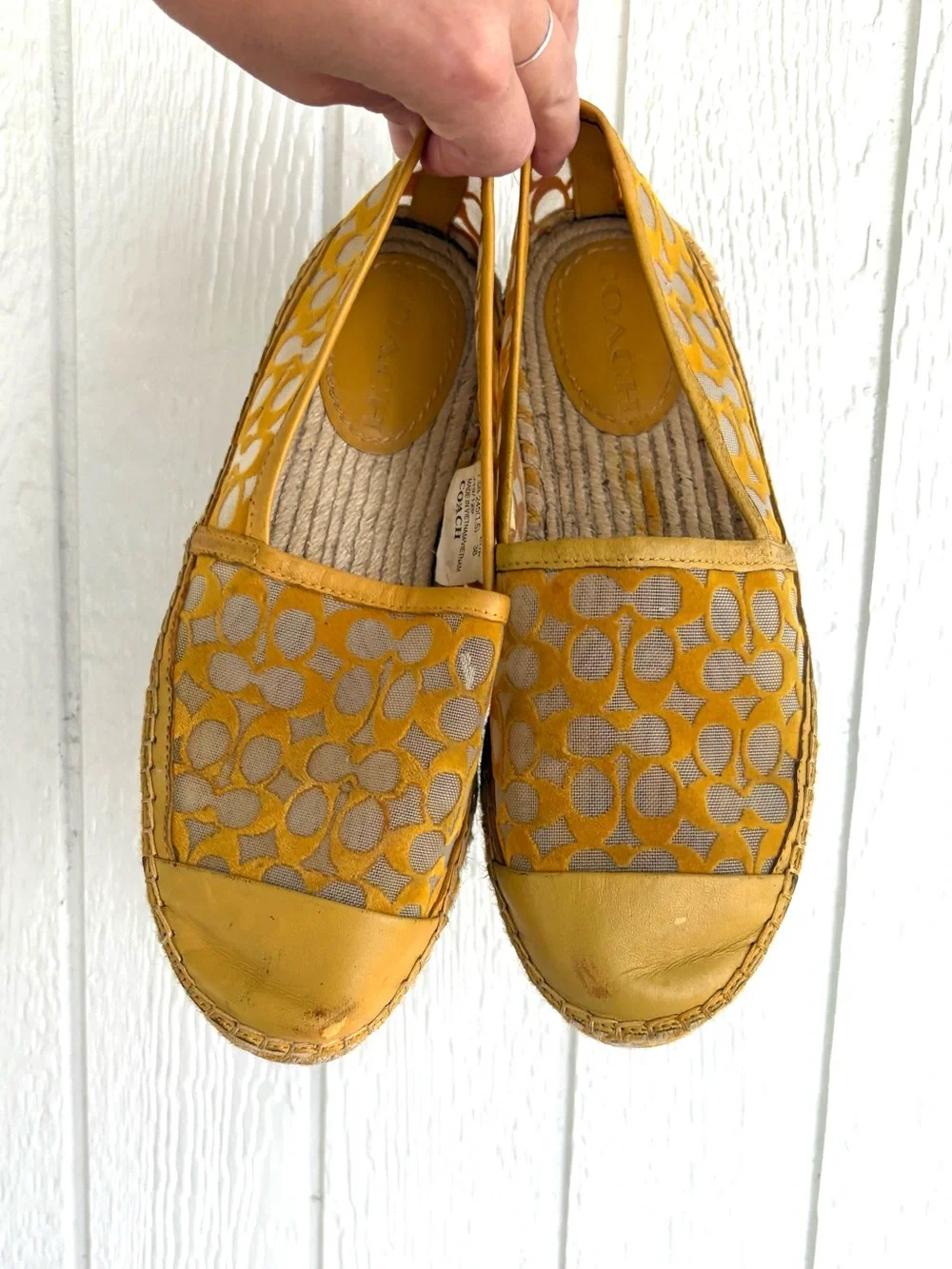 Coach Cleo Espadrilles Shoes Size 7.5